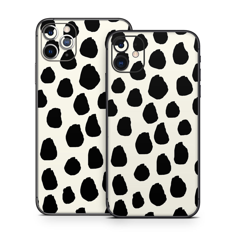 iPhone 11 Series Skin design of White, Black and white, with black, white colors