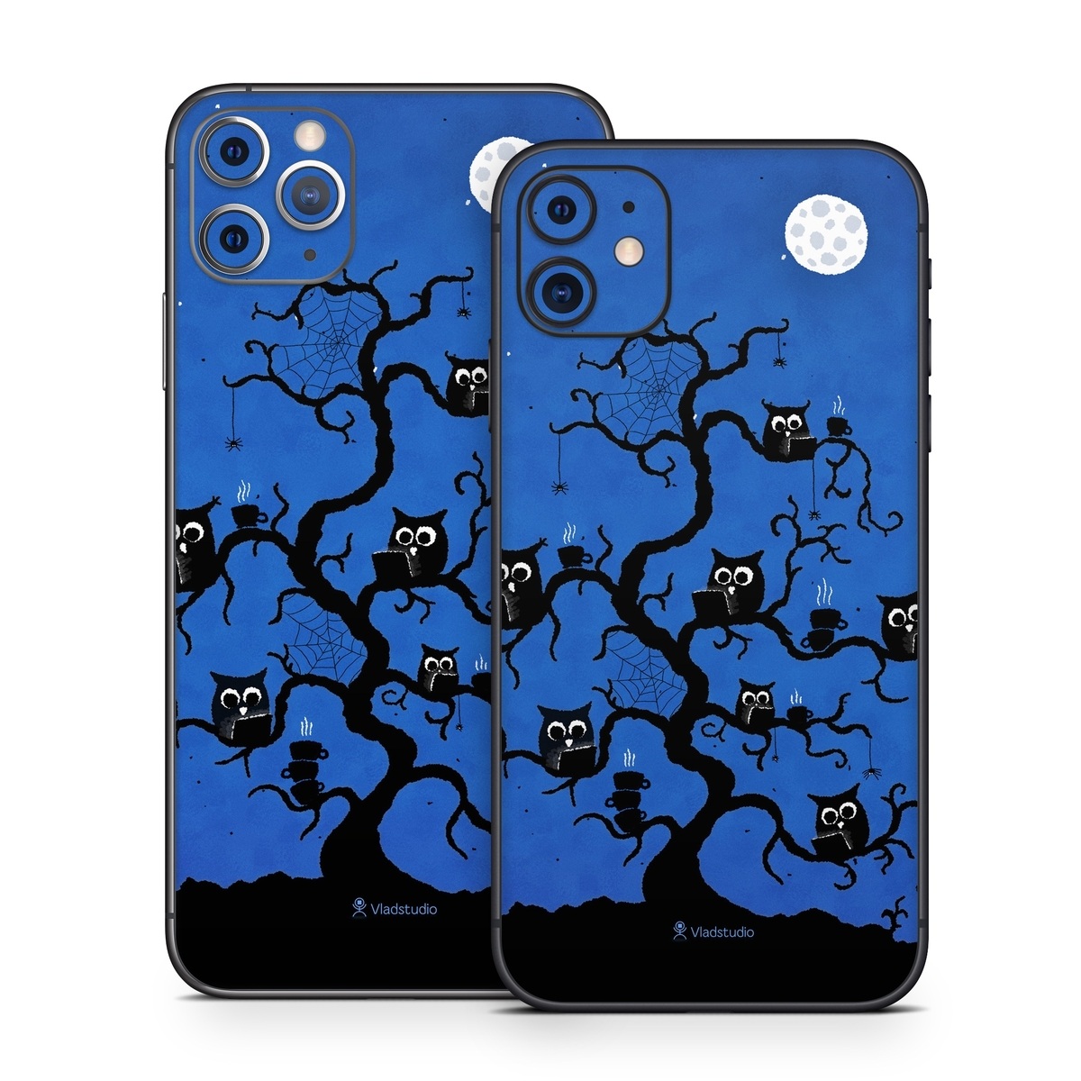 iPhone 11 Series Skin design of Illustration, Organism, Pattern, with blue, black colors