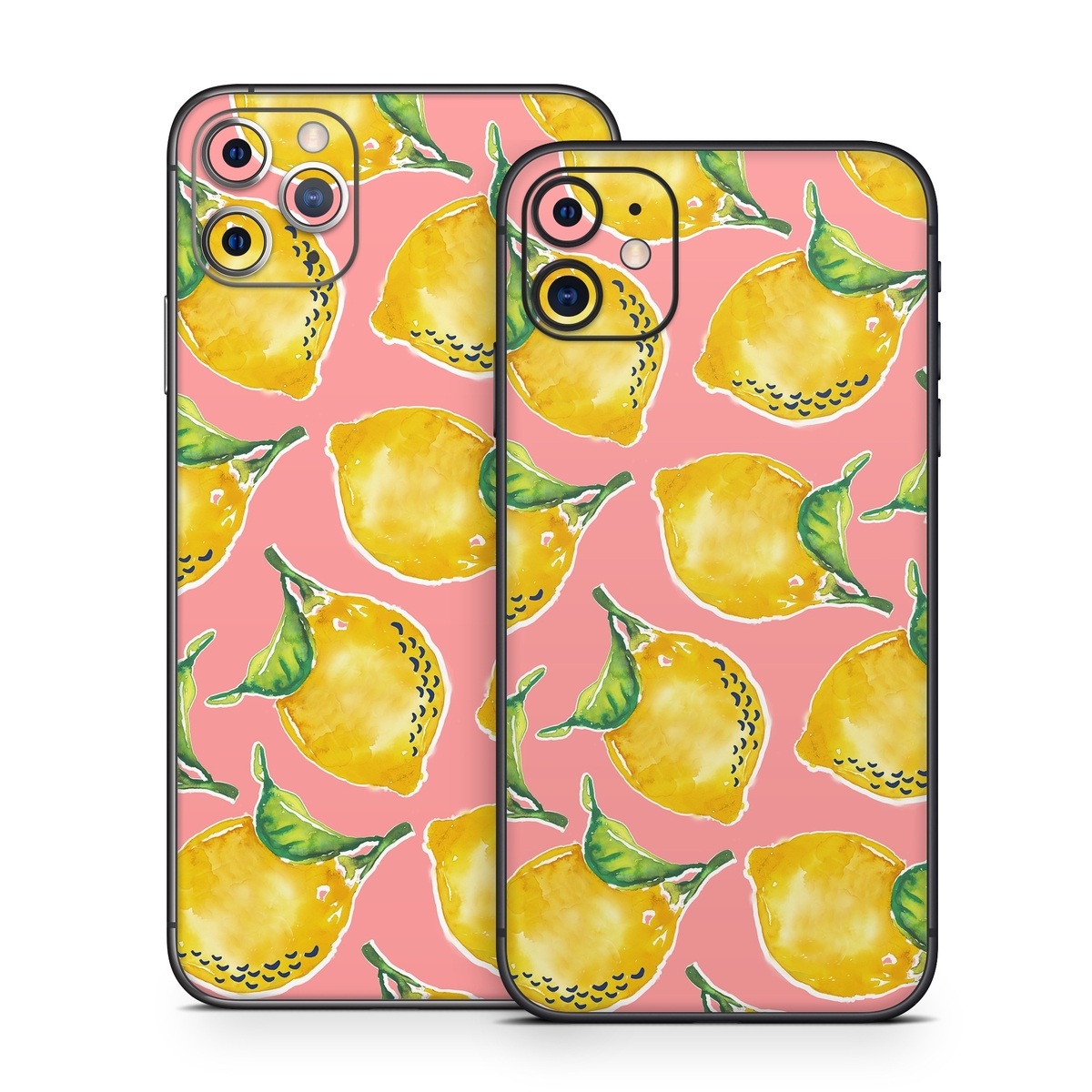 iPhone 11 Series Skin design of Yellow, Plant, with yellow, green, pink colors