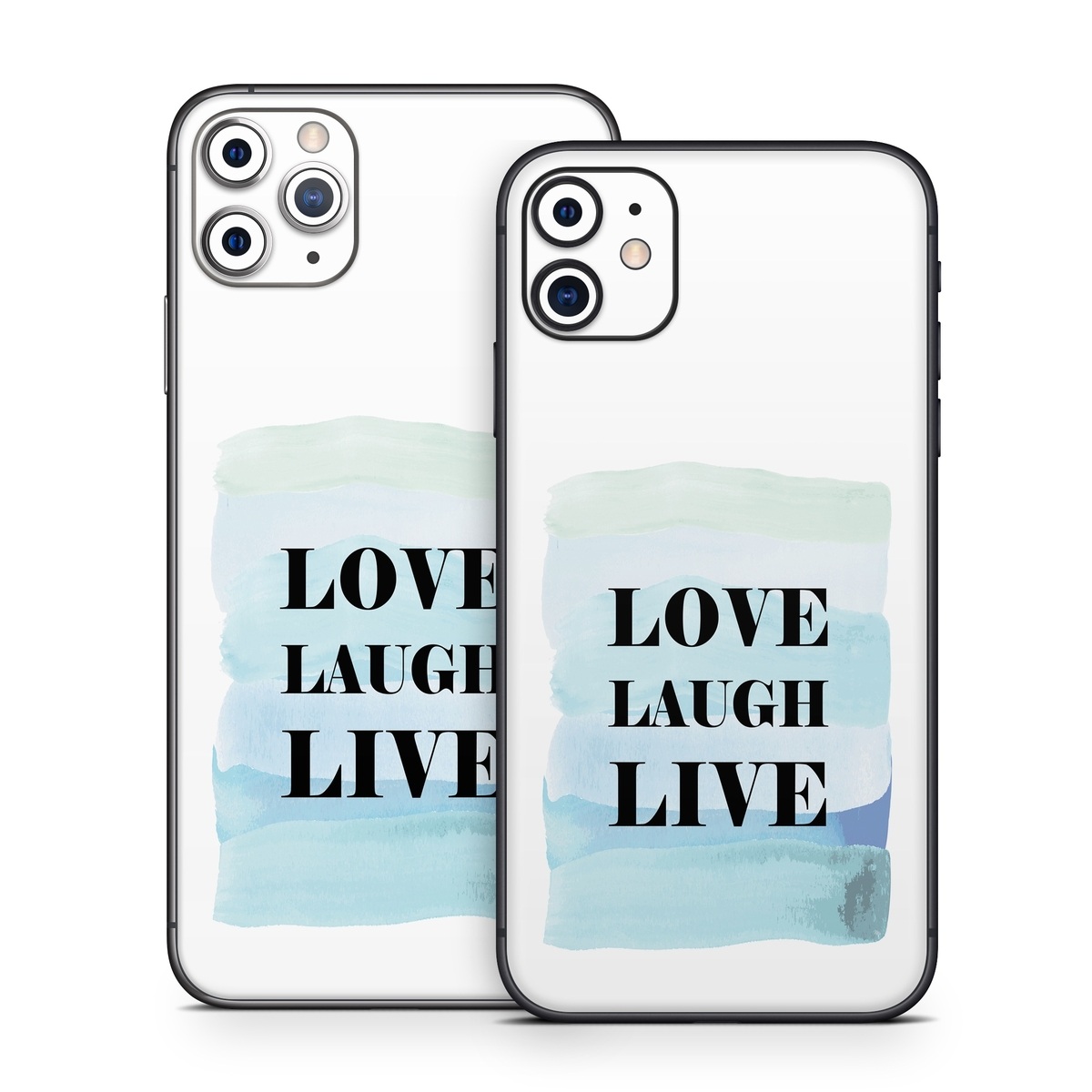 iPhone 11 Series Skin design of Rectangle, Sleeve, Font, Linens, Pillow, Electric blue, Logo, Bedding, Facial hair, Brand, with white, black, blue, purple, green colors