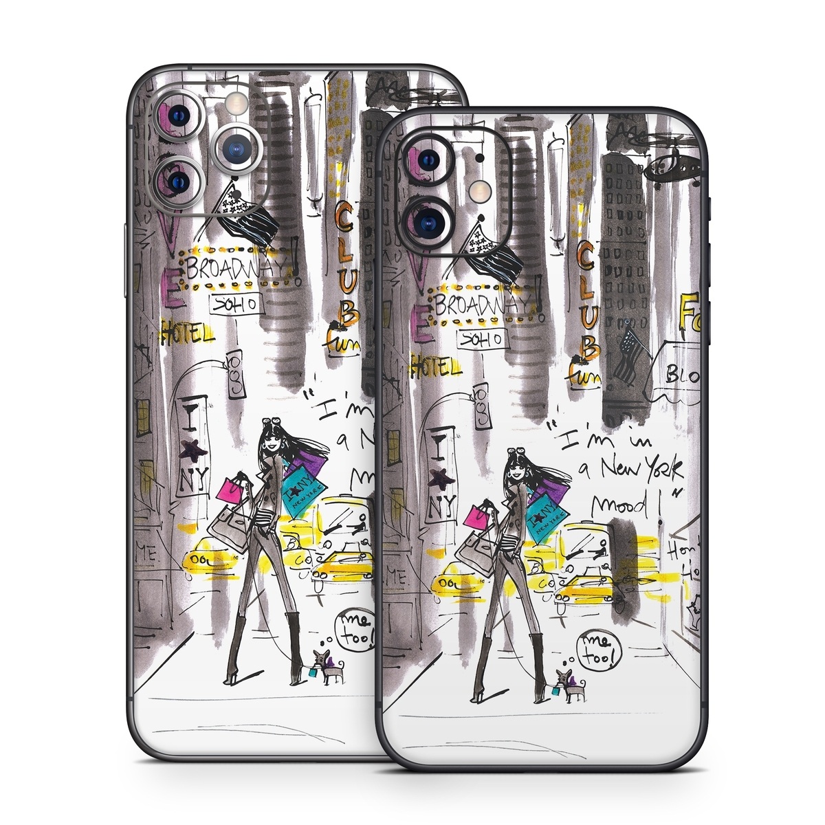 iPhone 11 Series Skin design of Drawing, Sketch, Fictional character, Graphic design, Illustration, Art, with gray, white, black, red, green colors