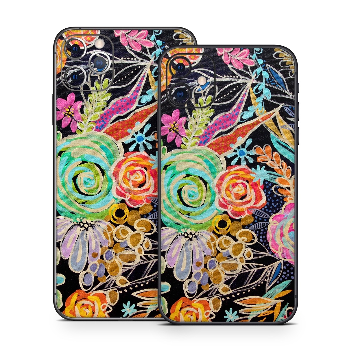 iPhone 11 Series Skin design of Pattern, Floral design, Design, Textile, Visual arts, Art, Graphic design, Psychedelic art, Plant, with black, gray, green, red, blue colors