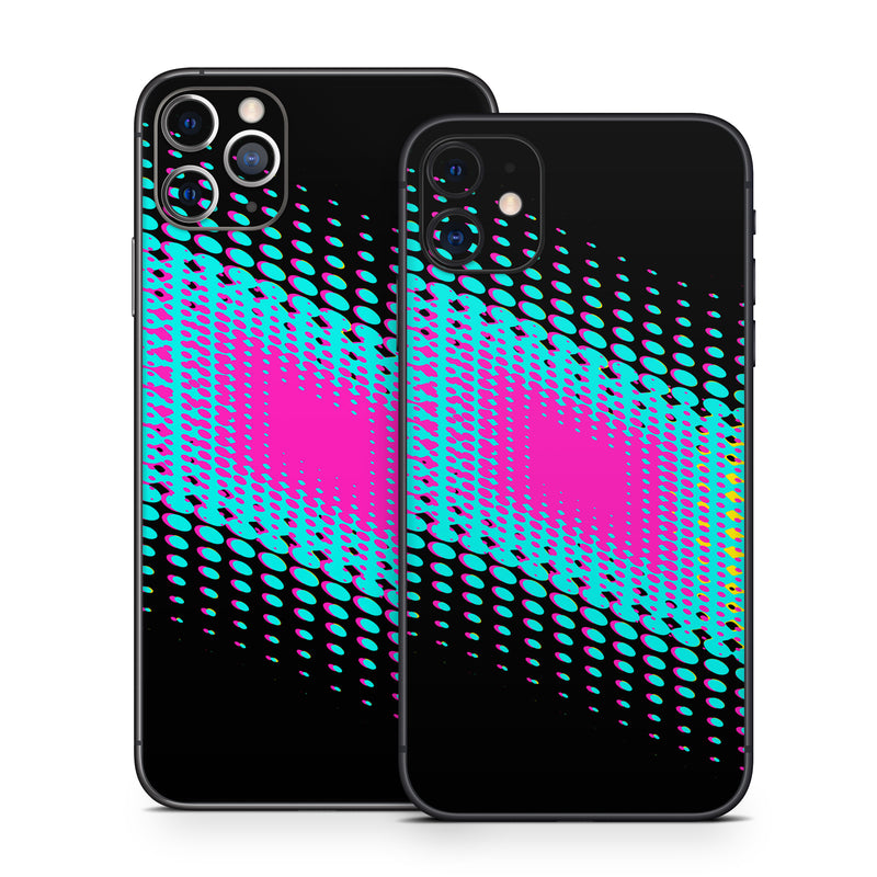iPhone 11 Series Skin design of Blue, Red, Pink, Purple, Graphics, Graphic design