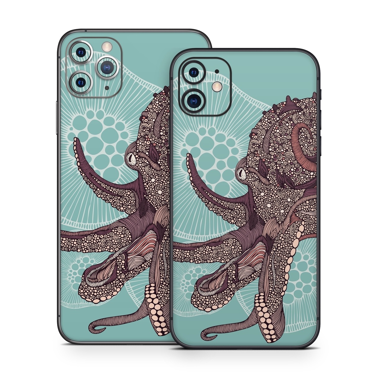 iPhone 11 Series Skin design of Illustration, Art, Elephants and Mammoths, Pattern, Graphic design, with gray, black, red, green colors