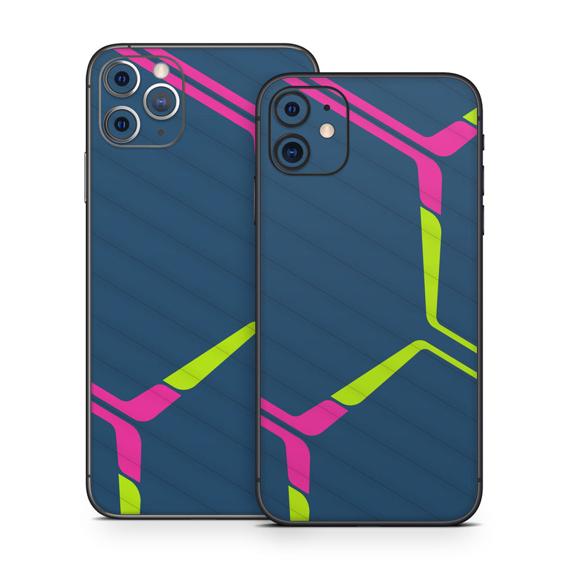 iPhone 11 Series Skin design of Colorfulness, Triangle, Violet, Font, Parallel, Circle, Magenta, Symmetry, Electric blue, Pattern, with blue, green, pink colors