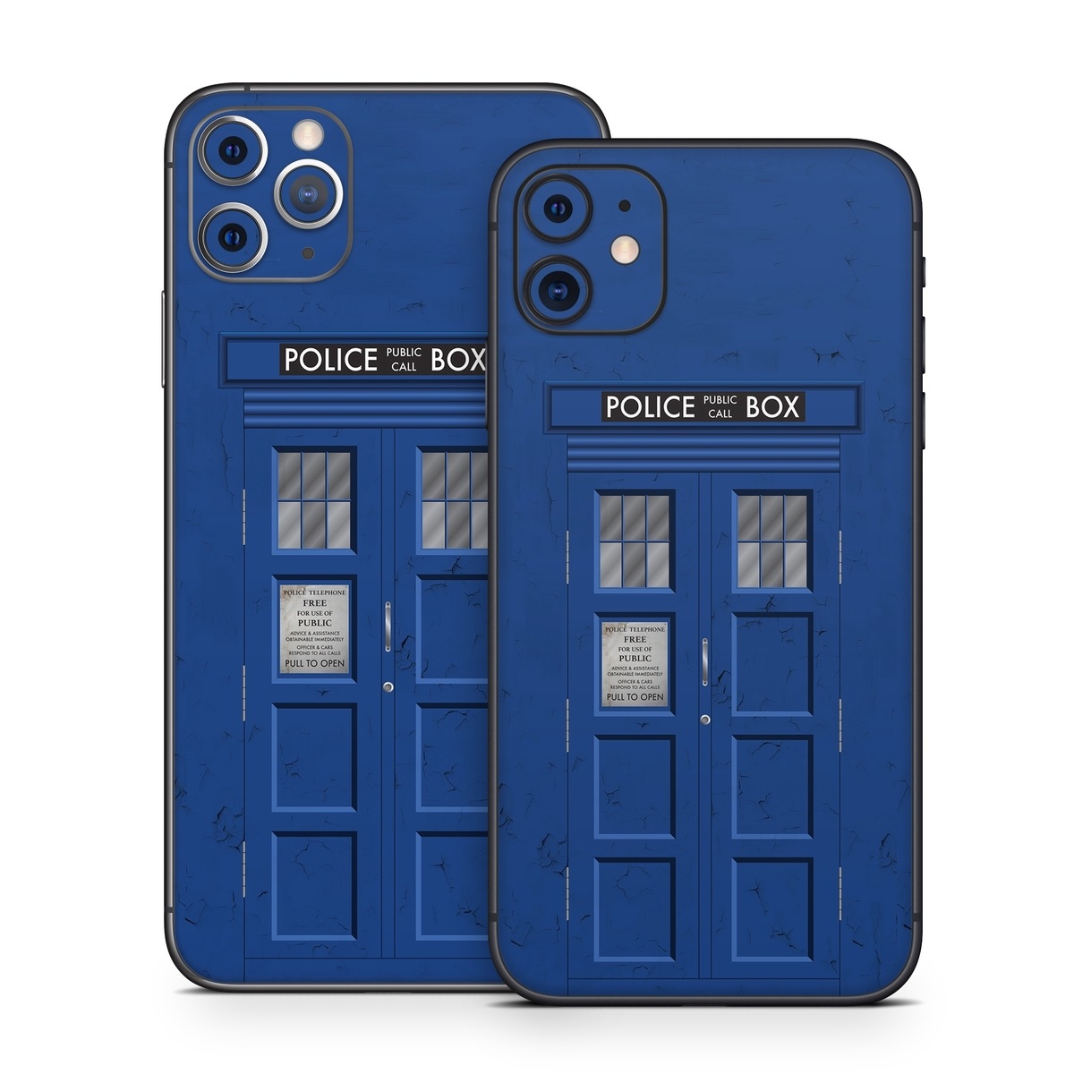iPhone 11 Series Skin design of Telephone Booth, Blue, Cobalt Blue, Door, Facade, Architecture, Electric Blue, Font, Real Estate, Window, Building, with blue, black, gray, white colors