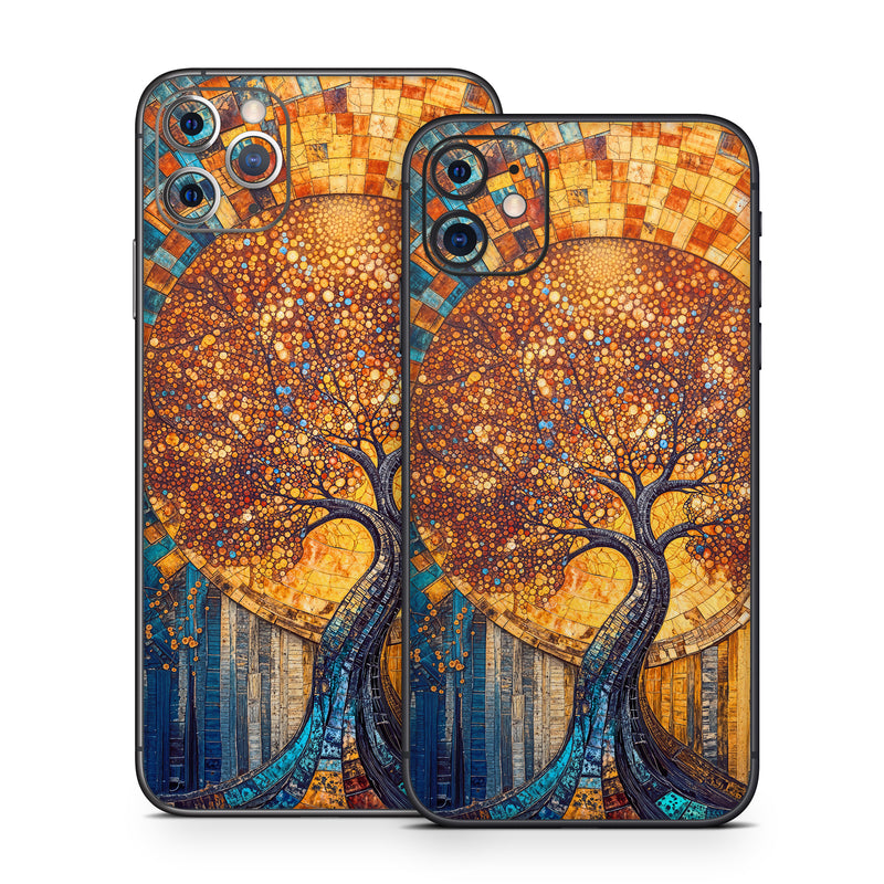iPhone 11 Series Skin design of Art, Visual arts, Modern art, Creative arts, Paint, Graphics, Art Paint, Acrylic paint, with yellow, orange, blue, green, black, gray, blue colors