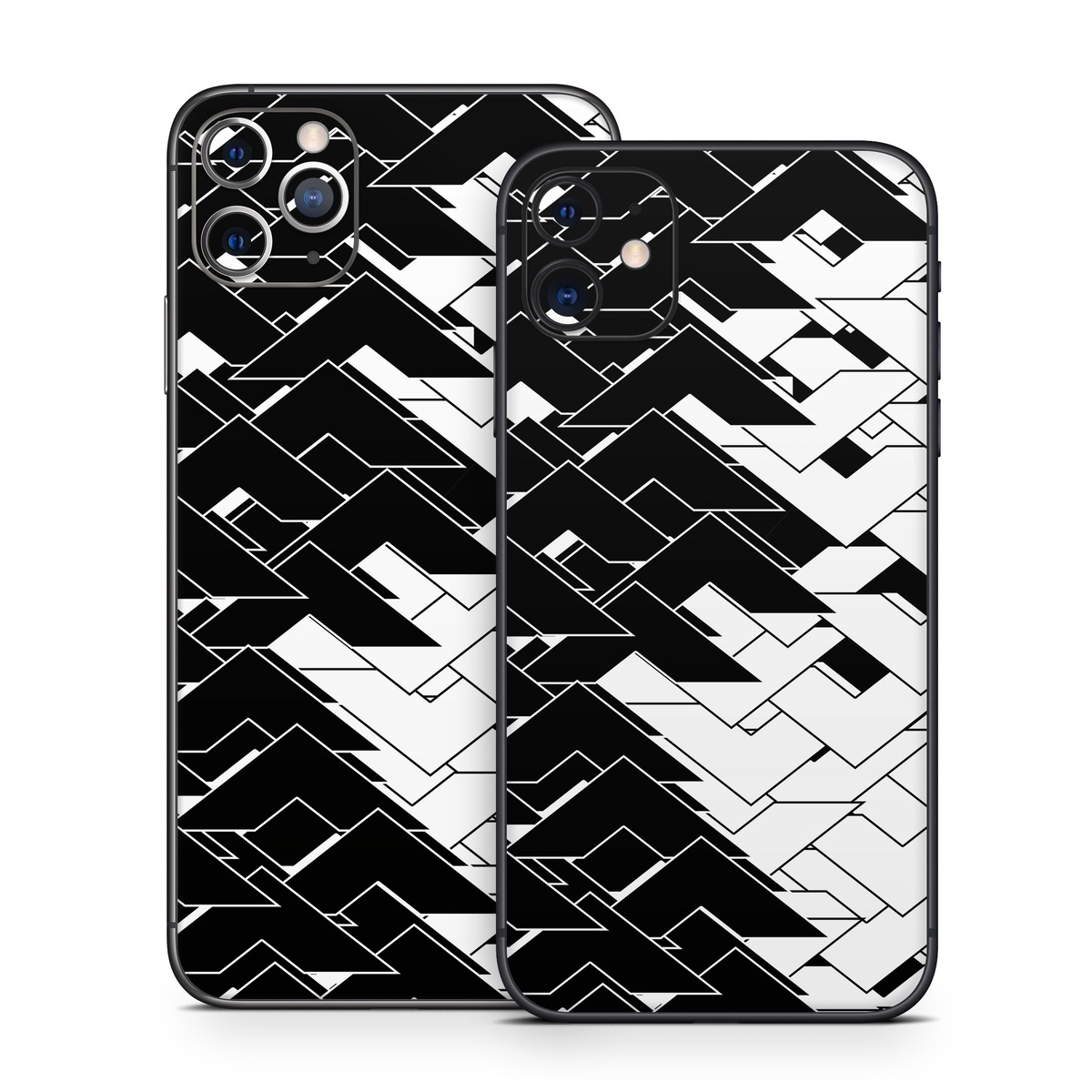 iPhone 11 Series Skin design of Pattern, Black, Black-and-white, Monochrome, Monochrome photography, Line, Design, Parallel, Font, with black, white colors