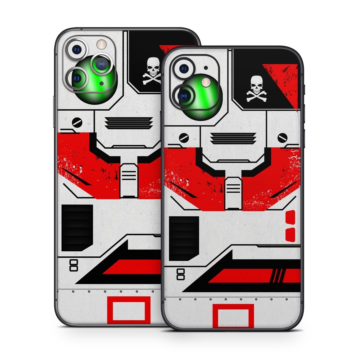 iPhone 11 Series Skin design of Floppy disk, Technology, Electric red, Fictional character, with white, red, black, gray colors