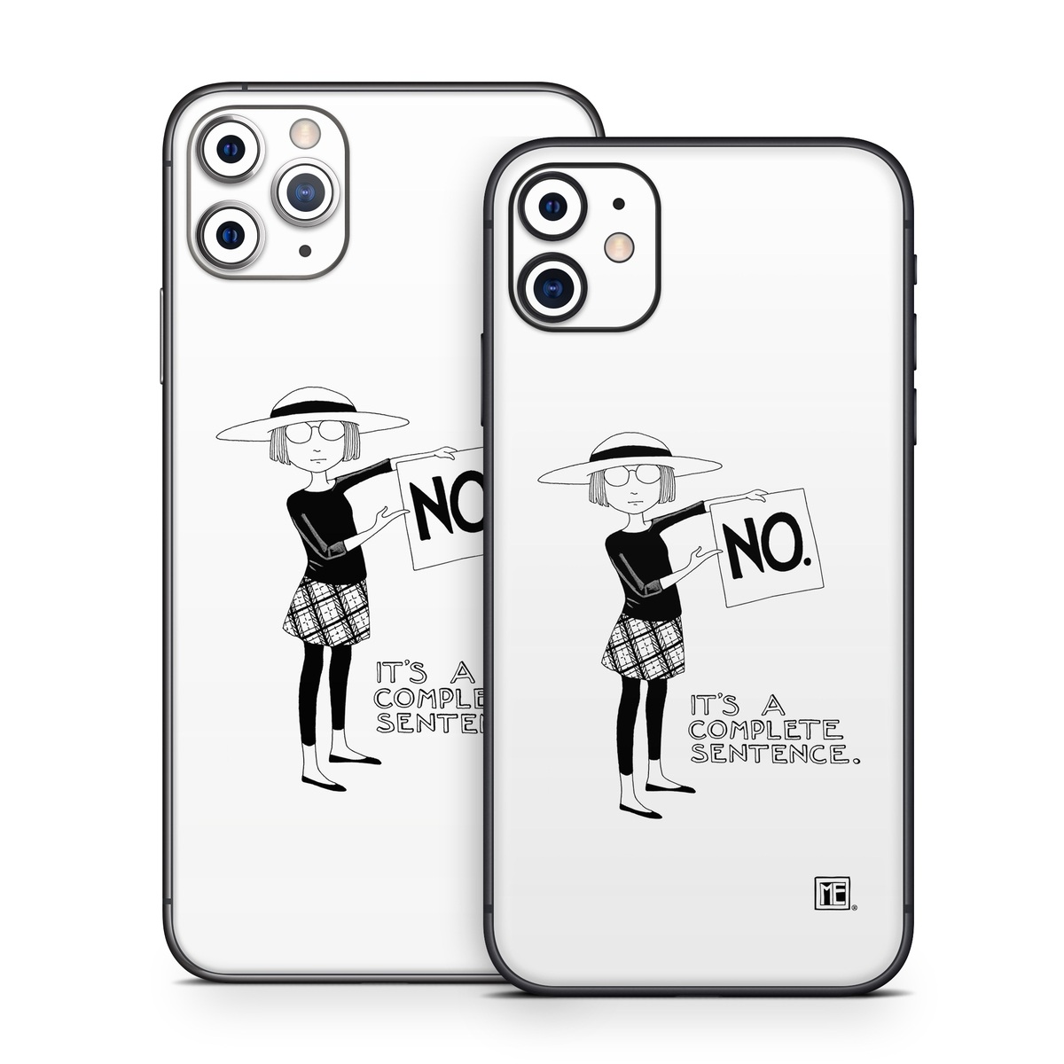 iPhone 11 Series Skin design of Cartoon, Illustration, Design, Font, Black-and-white, Pattern, Style, with white, black colors