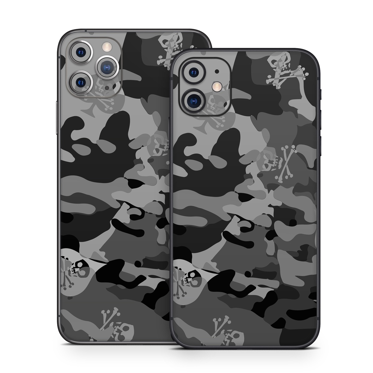 iPhone 11 Series Skin design of Military camouflage, Pattern, Design, Camouflage, Illustration, Uniform, Black-and-white, Wallpaper, Art, with black, gray colors