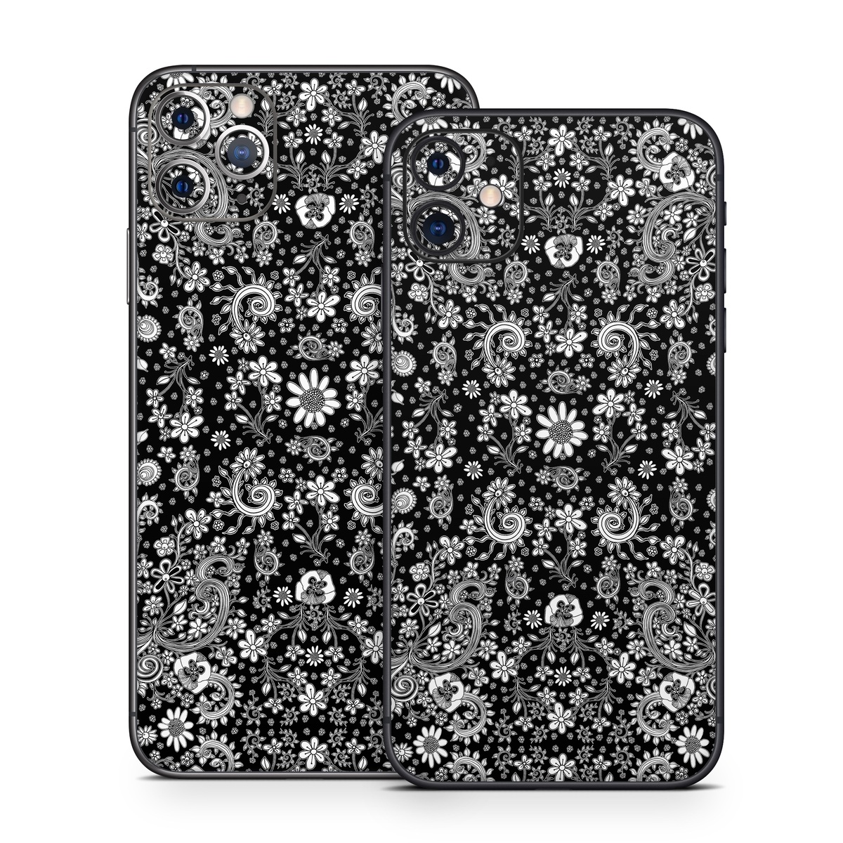 iPhone 11 Series Skin design of Pattern, Monochrome, Design, Black-and-white, Visual arts, Textile, Motif, Monochrome photography, Symmetry, with black, white colors