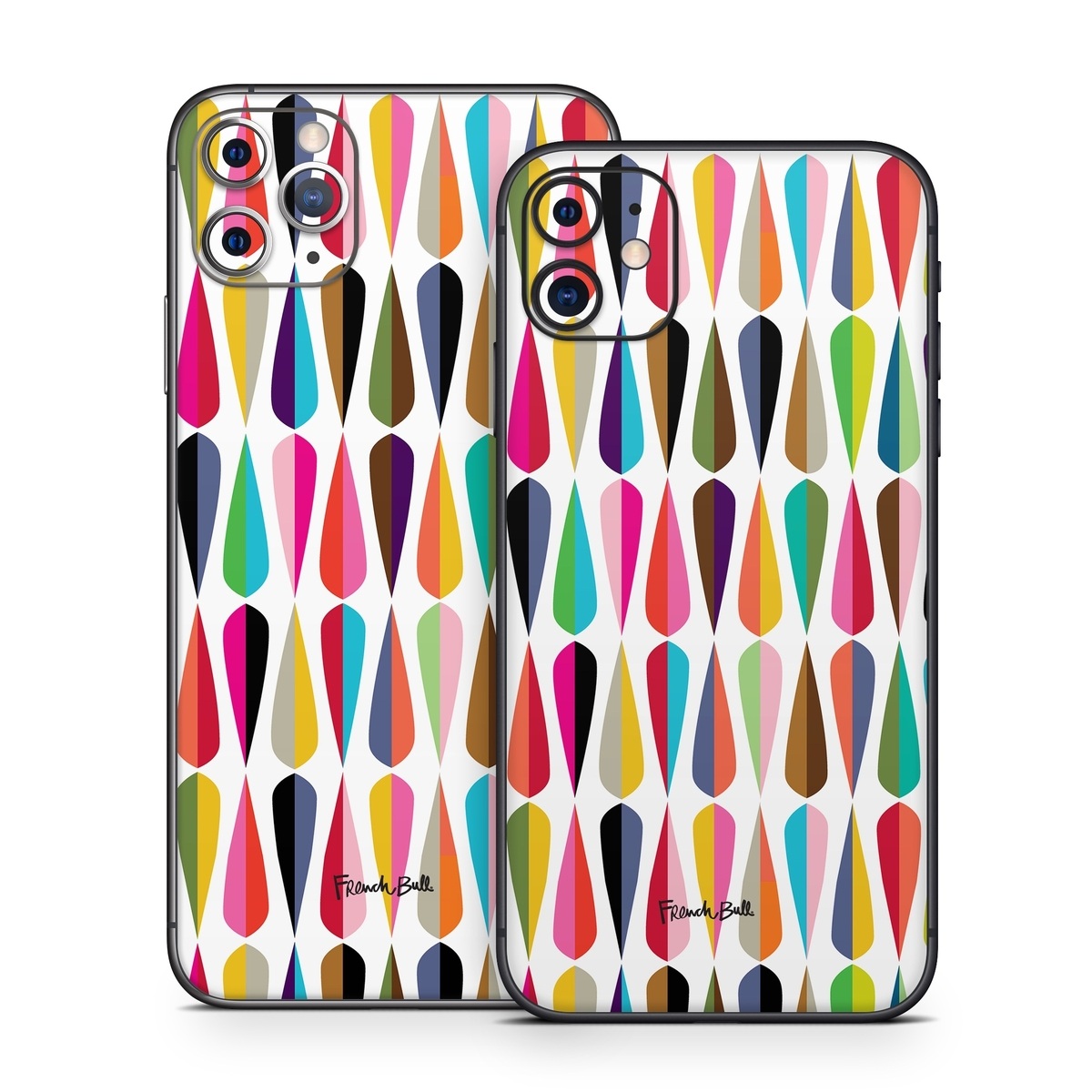 iPhone 11 Series Skin design of Colorfulness, Font, Pink, Magenta, Material property, Art, Symmetry, Circle, Pattern, Tints and shades, with white, blue, pink, purple, orange, red, yellow, green, purple colors