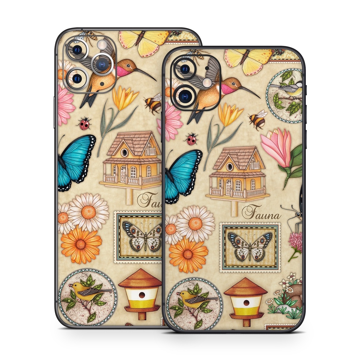 iPhone 11 Series Skin design of Butterfly, Insect, Moths and butterflies, Cynthia (subgenus), Pollinator, Brush-footed butterfly, Organism, Invertebrate, Lepidopterist, Clip art, with gray, green, black, red, blue colors