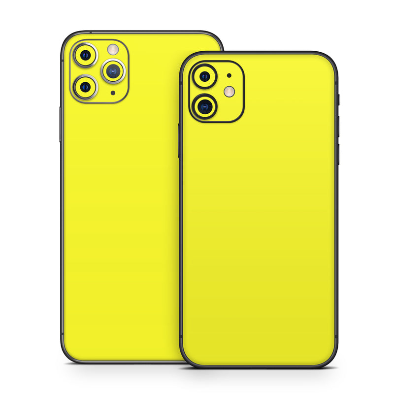 iPhone 11 Series Skin design of Yellow, Font, Electric blue, Peach, Pattern, Magenta, with yellow colors