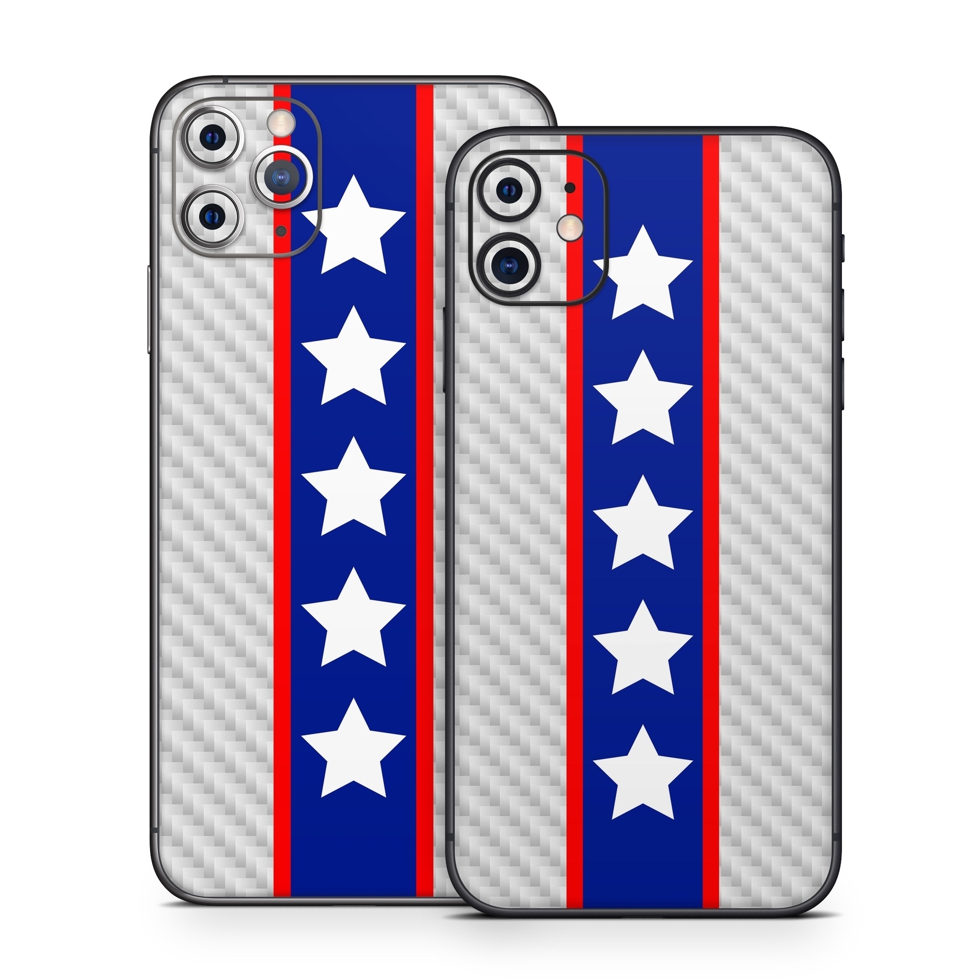 iPhone 11 Series Skin design of Flag of the united states, Flag, Font, Parallel, Electric blue, Rectangle, Pattern, Flag Day (USA), Symbol, Carmine, with gray, white, blue, red colors