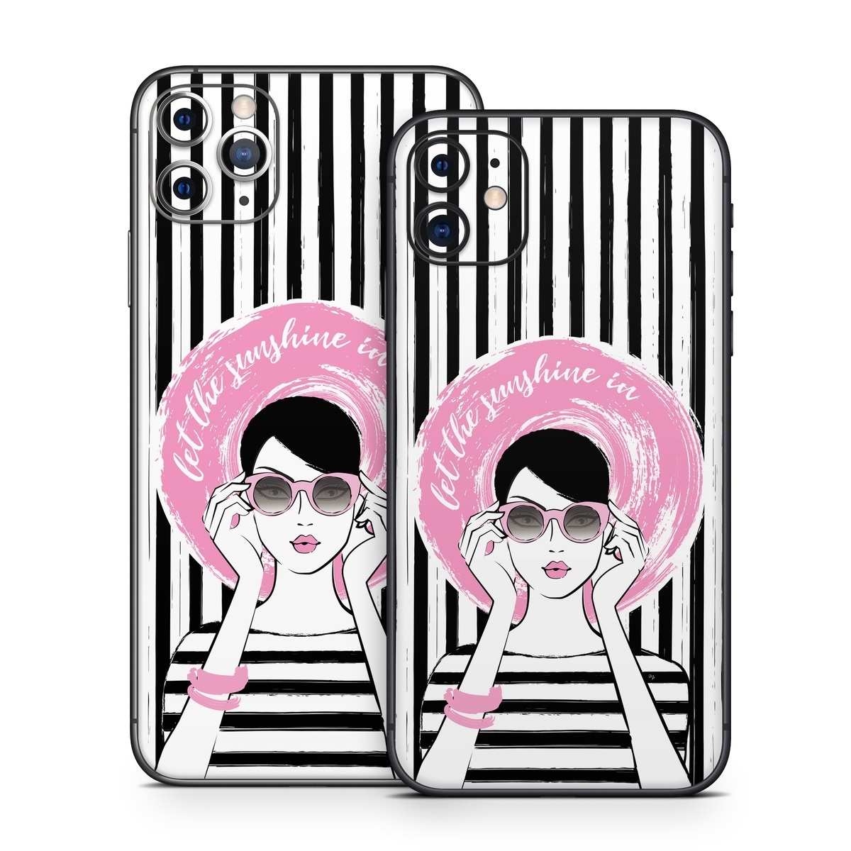 iPhone 11 Series Skin design of Organ, Vision care, Purple, Pink, Violet, Font, Eyewear, Magenta, Line, Art, with black, white, pink, gray colors