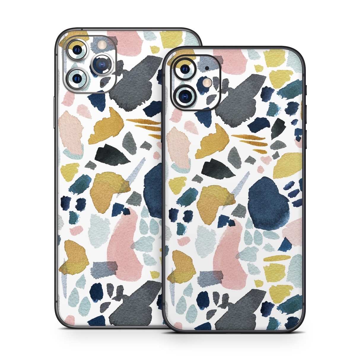 iPhone 11 Series Skin design of Pattern, Aqua, Teal, Design, Textile, with white, blue, yellow, orange, pink, black colors