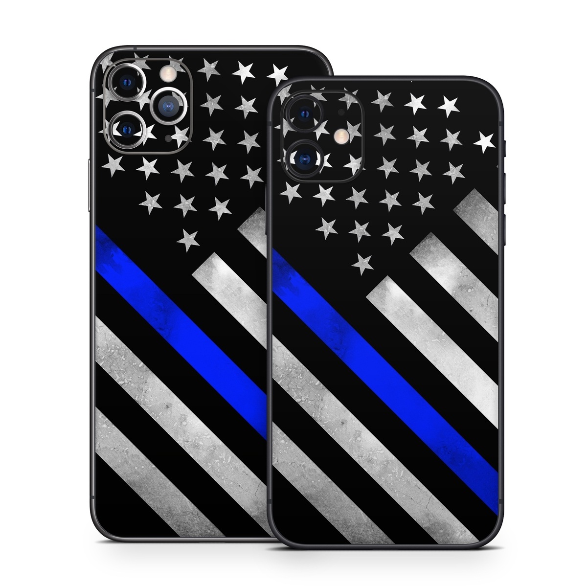 iPhone 11 Series Skin design of Flag of the united states, Flag, Cobalt blue, Pattern, Line, Black-and-white, Design, Monochrome, Electric blue, Parallel, with black, white, gray, blue colors
