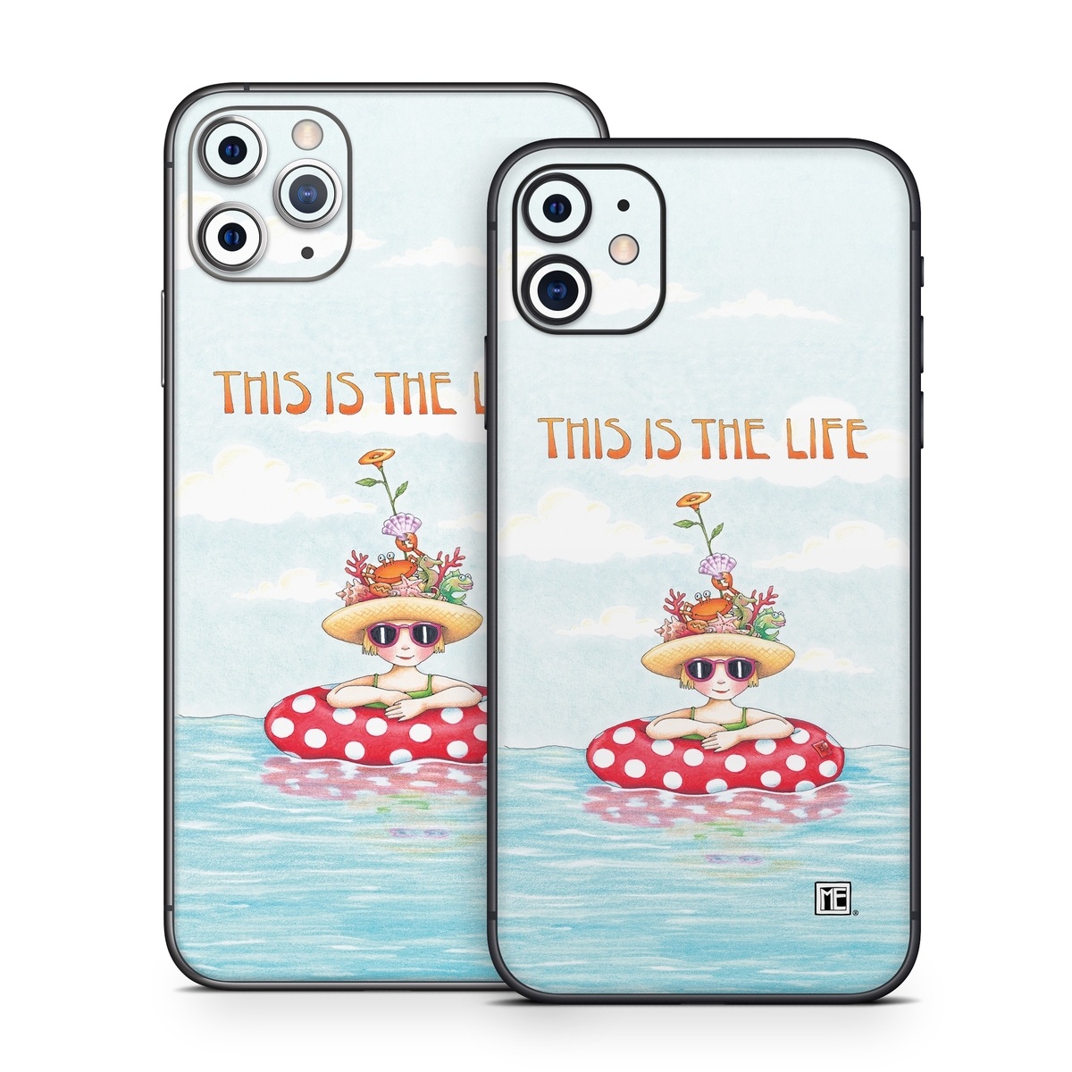 iPhone 11 Series Skin design of Cartoon, Illustration, Clip art, with blue, red, white, yellow, green, orange, pink colors