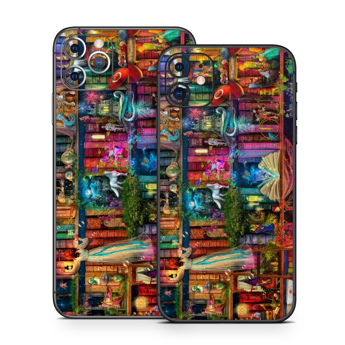 iPhone 11 Series Skin design of Painting, Art, Theatrical scenery, with black, red, gray, green, blue colors