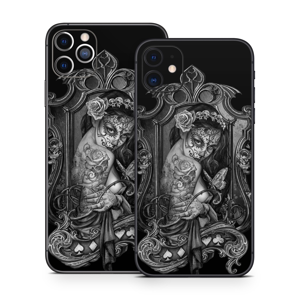 iPhone 11 Series Skin design of Style, Art, Monochrome, Black-and-white, Monochrome Photography, Visual Arts, Illustration, Painting, Drawing, with black, white, gray colors