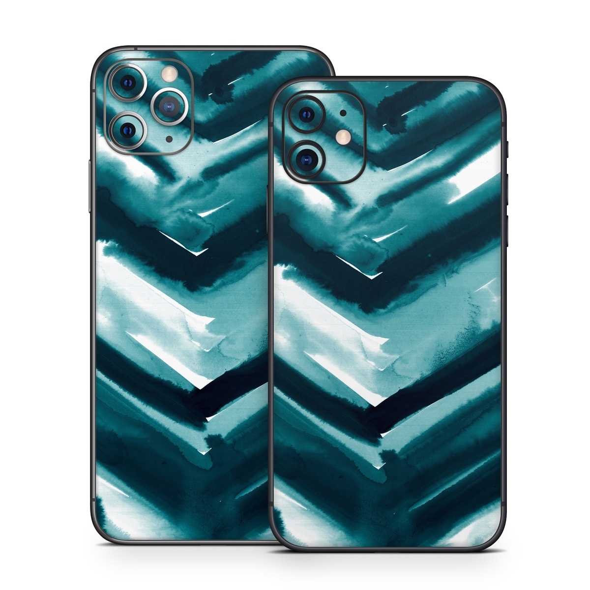 iPhone 11 Series Skin design of Blue, Green, Turquoise, Aqua, Teal, Photography, Pattern, with blue, white, black colors