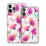 Abstract Pink Poppies iPhone 12 Series Skin
