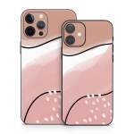 Abstract Pink and Brown iPhone 12 Skin