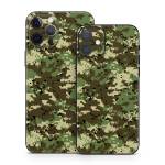 Digital Woodland Camo iPhone 12 Series Skin