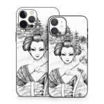 Geisha Sketch iPhone 12 Series Skin