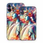 Lady Liberty and Flowers iPhone 12 Series Skin