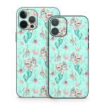 Merkittens with Pearls Aqua iPhone 12 Series Skin