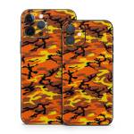 Orange Camo iPhone 12 Series Skin
