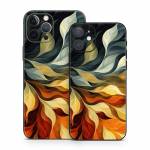 Orange and Charcoal iPhone 12 Series Skin
