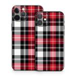 Red Plaid iPhone 12 Series Skin