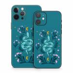 Snake and Flowers iPhone 12 Series Skin