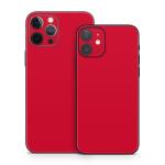 Solid State Red iPhone 12 Series Skin