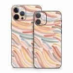 Terracotta Brushstroke Waves iPhone 12 Series Skin