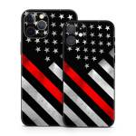 Thin Red Line Hero iPhone 12 Series Skin