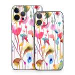 Watercolor Wild Flowers iPhone 12 Series Skin