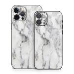 White Marble iPhone 12 Series Skin