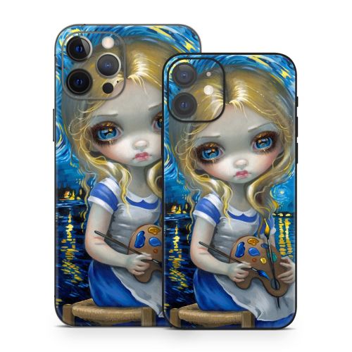 Alice in a Van Gogh iPhone 12 Series Skin