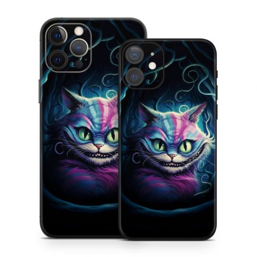 Blue Cheshire Cat iPhone 12 Series Skin