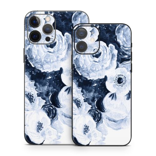 Blue Blooms iPhone 12 Series Skin