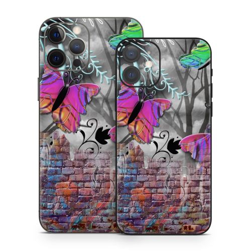 Butterfly Wall iPhone 12 Series Skin