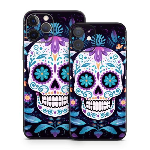 Calavera Azul iPhone 12 Series Skin