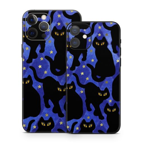 Cat Silhouettes iPhone 12 Series Skin