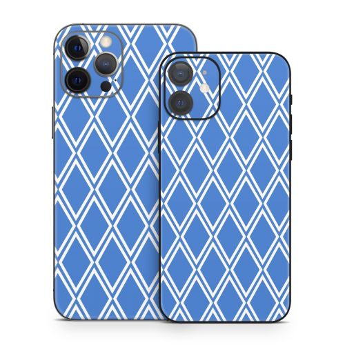 Blue Checks iPhone 12 Series Skin