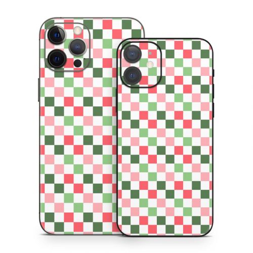 Christmas Checkers iPhone 12 Series Skin